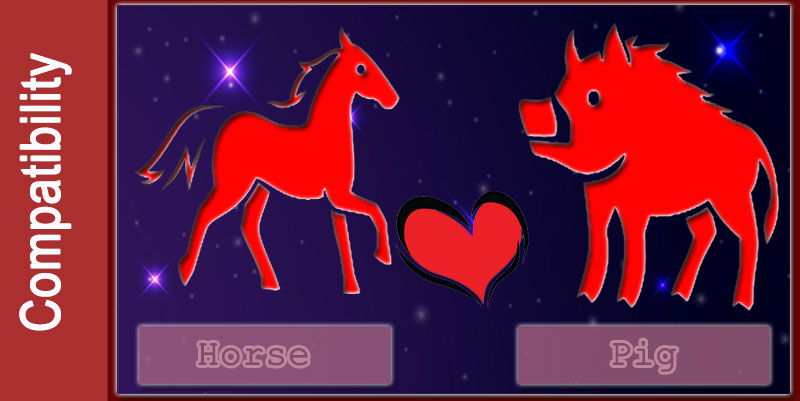 Horse & Pig compatibility: Love, Friendship, Relationship & Man and ...